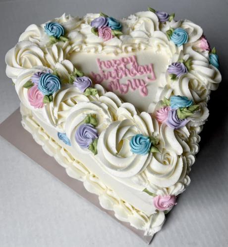 Vintage Heart Cake